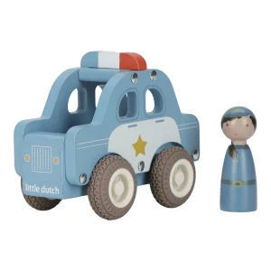 Voiture de police en bois – Bleu – Essentials