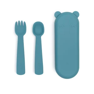 Set de Couverts Bébé Bleu Canard