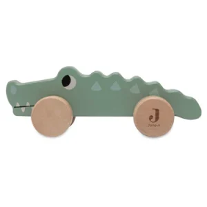 Crocodile en bois à roulettes - Jungle Jambo