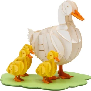 Modèle En Papier 3D - Famille d’oies