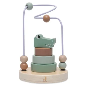 Tour d'empilage en Bois à Spirale Jungle Jambo - Croco