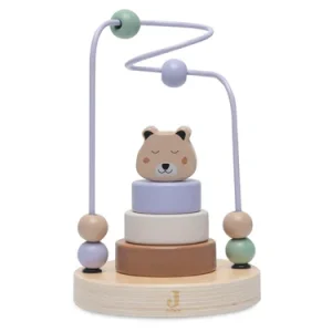 Tour d'empilage en Bois à Spirale Jungle Jambo - Ours
