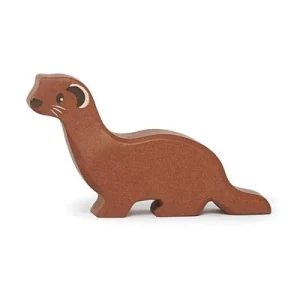 Figurine en Bois Animal De Forét - Belette