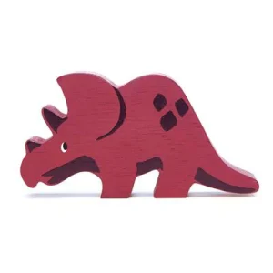 Figurine en Bois Dinosaure - Triceratops