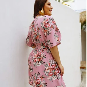 Combinaison courte fleurie pour femme