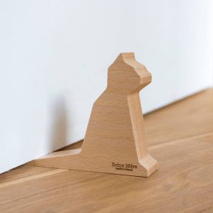 Cale-porte en Bois - Chat Sachat