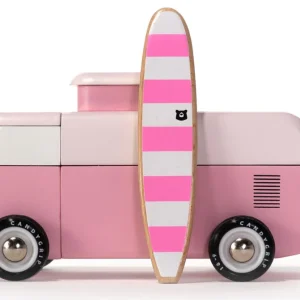 Voiture en Bois Candycar World - Van de Plage Rose