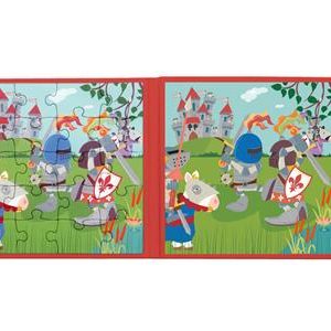 Livre De Puzzle Magnétique - Chevaliers