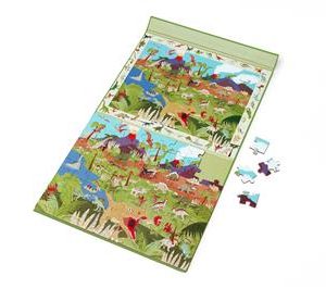 2 En 1 Puzzle Magnétique - Jeu De Recherche Discovery - Dinosaure