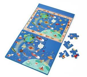 2 En 1 Puzzle Magnétique - Jeu De Recherche Discovery - Espace