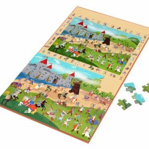 2 En 1 Puzzle Magnétique - Jeu De Recherche Discovery - Chevaliers