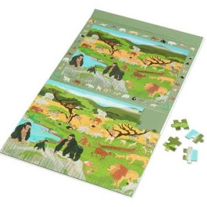 2 En 1 Puzzle Magnétique - Jeu De Recherche Discovery - Savane