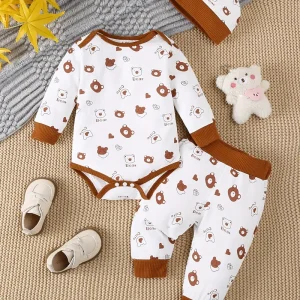 Ensemble body pantalon et bonnet bébé