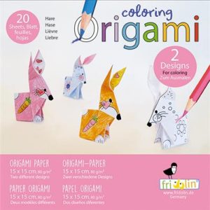 Coloring Origami - Lièvre