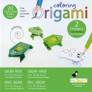 Coloring Origami - Grenouille