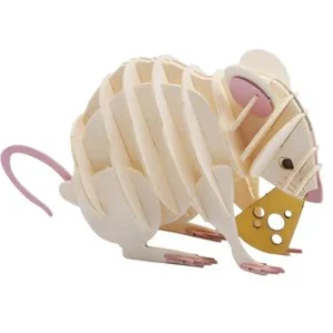 Modèle En Papier 3D - Souris Blanche