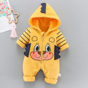 Combinaison chaude pour bébé motif animaux