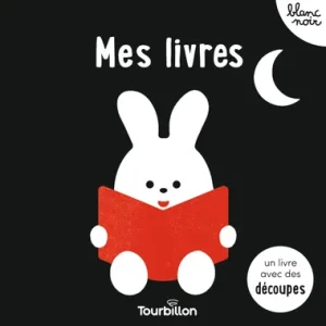 Livre contrasté "Mes livres" Blanc et noir