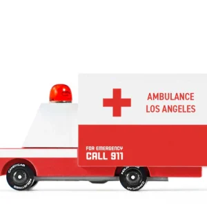 Ambulance en Bois Candycar World - Ambulance Los Angeles