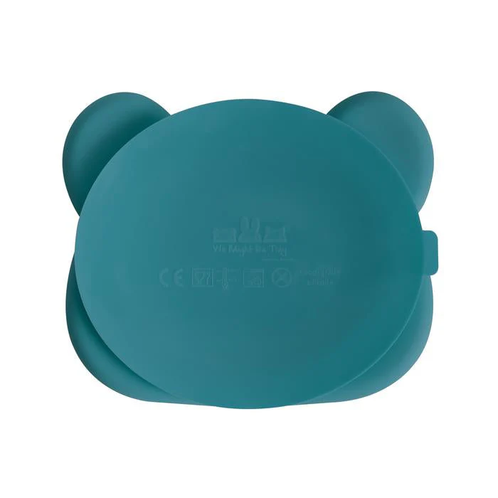 Assiette en Silicone Ours Bleu Canard – Image 4
