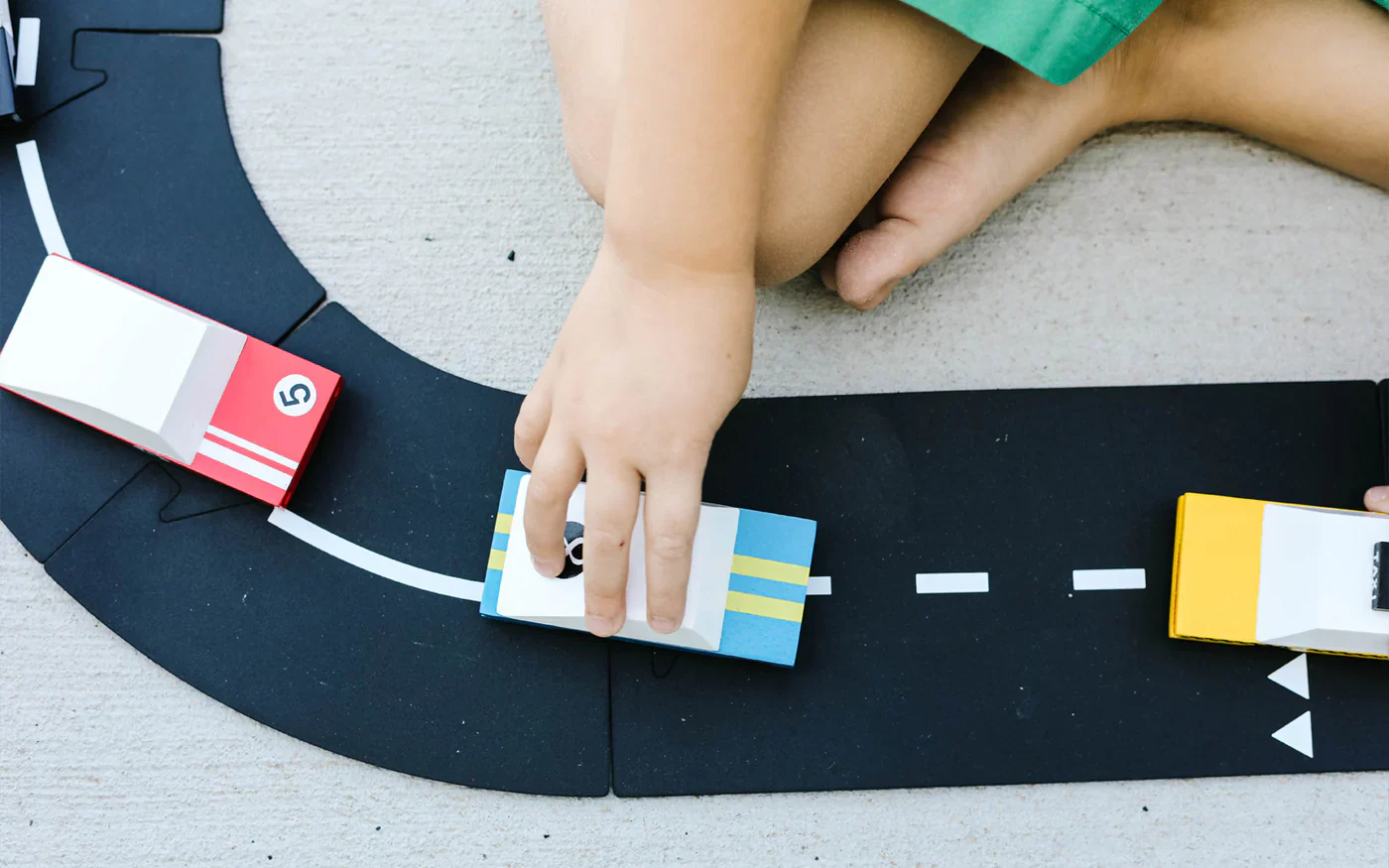 Voiture en Bois Candycar World - Racer Bleu #8 – Image 5