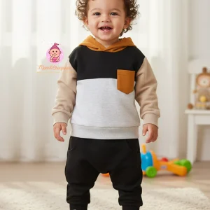 Ensemble de survêtement bébé à capuche