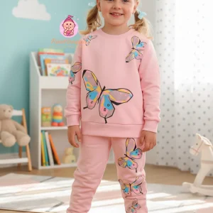 Ensemble fille pantalon et pull