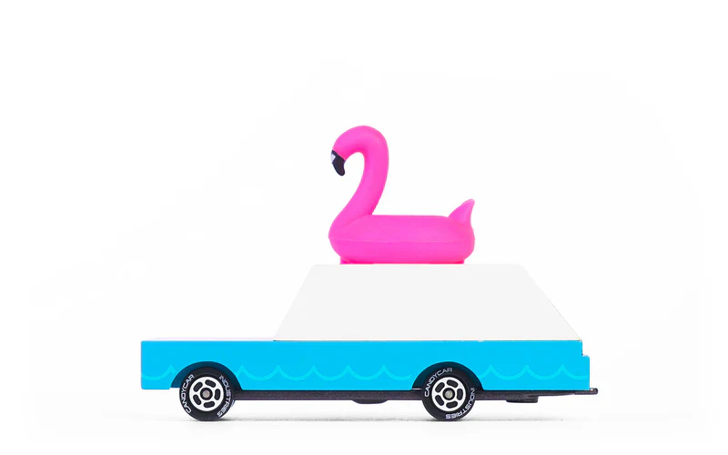 Voiture en Bois Candycar World - Flamant Rose