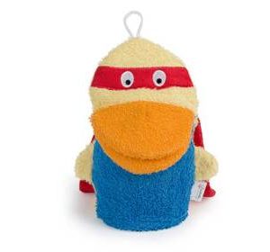 Gant de Toilette Canard Super Héro