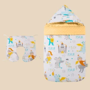 Gigoteuse d'hiver à capuche + petit oreiller bébé