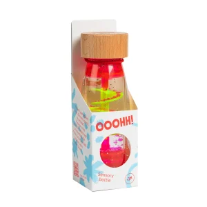 Bouteille sensorielle spirale rose