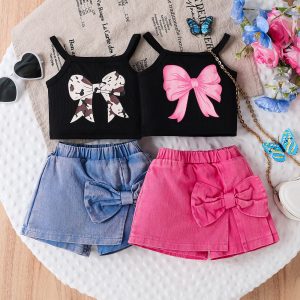 Ensemble haut bretelles et pantajupe