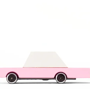 Voiture en Bois Candycar World - Berline rose