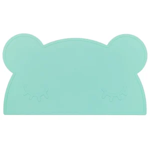 Set de Table en Silicone Ours Minty Green