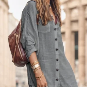 Tunique longue semi-transparente pour femme