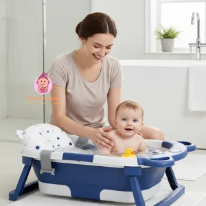 Baignoire bébé pliable avec thermomètre intégré
