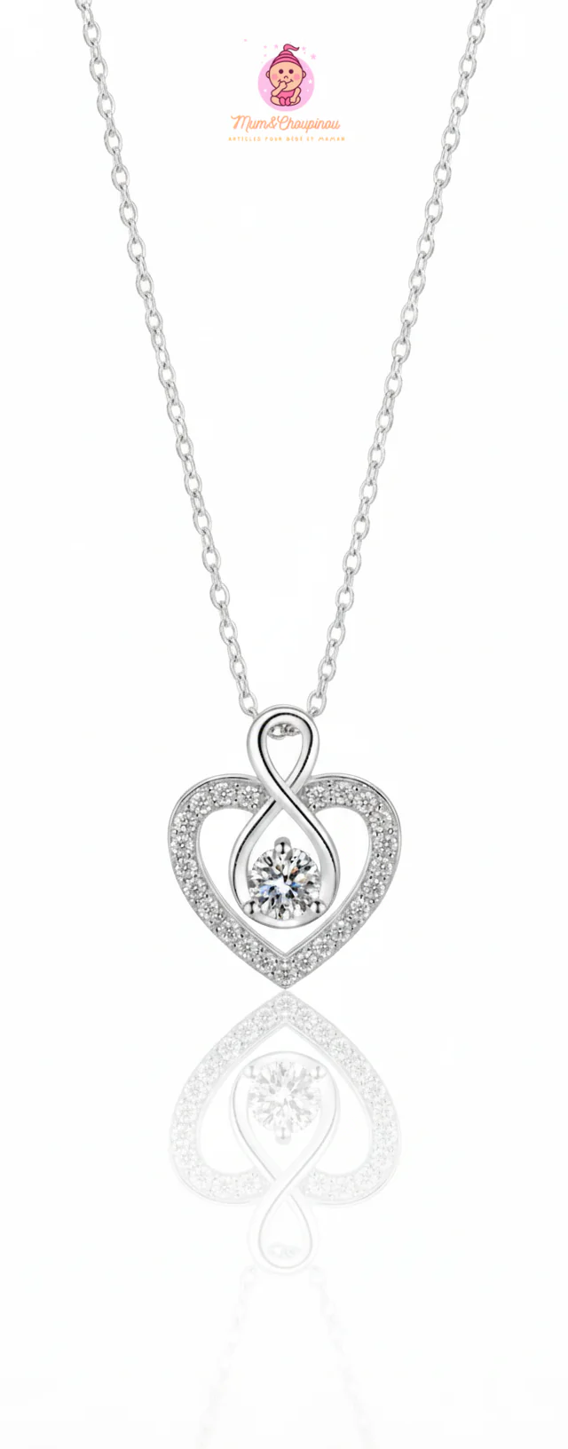 Collier avec pendentif Cœur Infini – Image 2