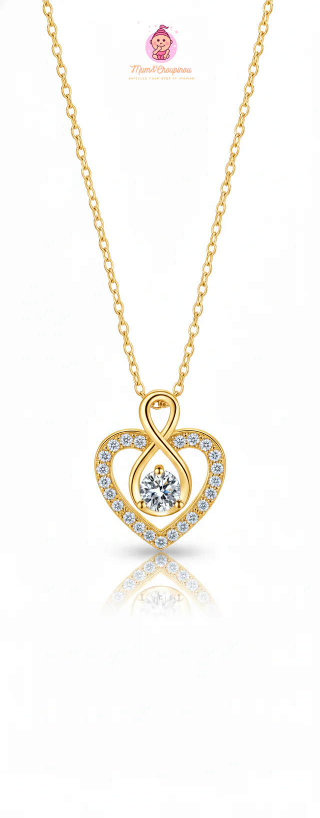 Collier avec pendentif Cœur Infini – Image 3