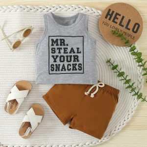 Ensemble 2 pcs débardeur et short pour enfant