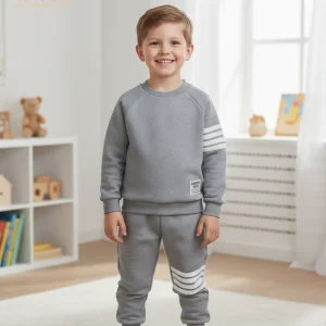 Ensemble jogging et sweat enfant à rayures