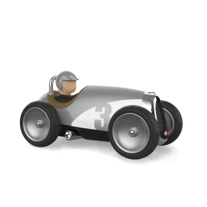 Voiture de Course Argentée