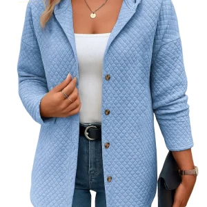 Veste cardigan matelassée